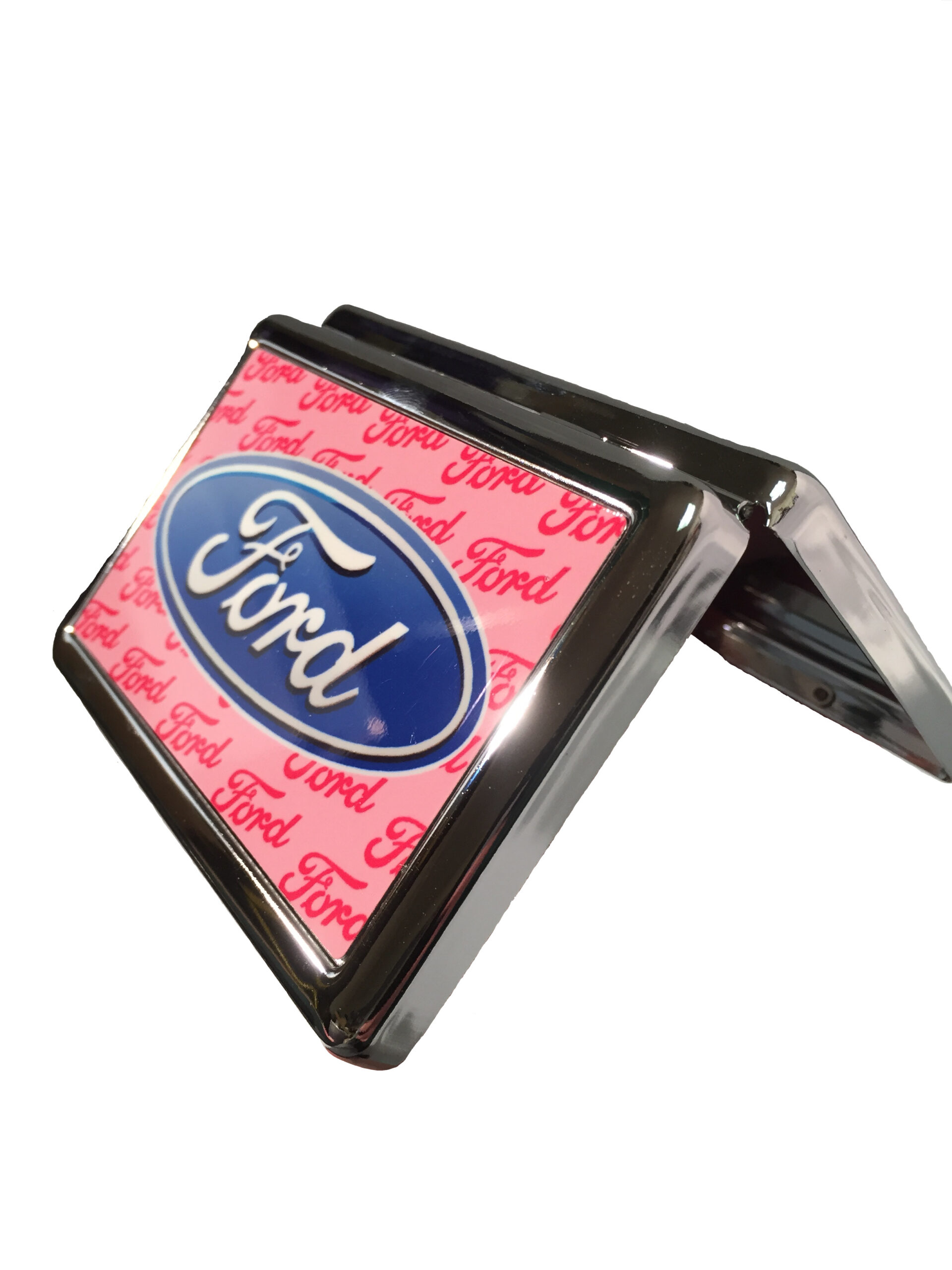 Pink Ford Business Card Holder side view